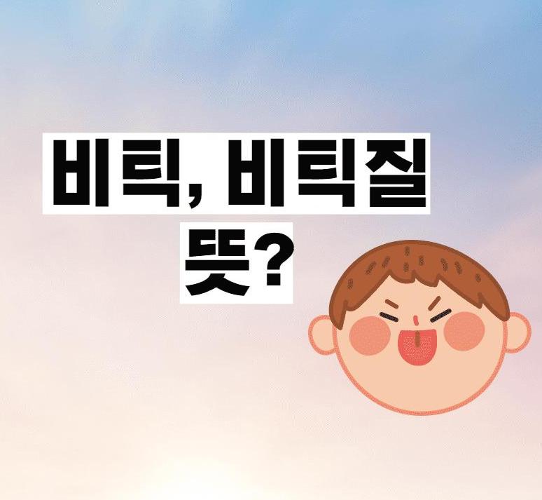 비틱, 비틱질 뜻? (간략 설명 그리고 유래) 썸네일